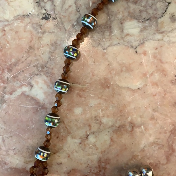 Purse. Chateau. Vintage. Bohemian. Stitched w/ shells & beads. #boho. - Picture 5 of 6